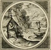 An illustration from Octoginta emblemata moralia nova, e sacris literis petita, formandis ad veram pietatem accommodata, & elegantibus picturis aeri incisis repraesentata (1630)