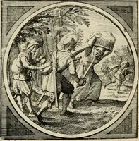 An illustration from Octoginta emblemata moralia nova, e sacris literis petita, formandis ad veram pietatem accommodata, & elegantibus picturis aeri incisis repraesentata (1630)