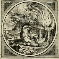 An illustration from Octoginta emblemata moralia nova, e sacris literis petita, formandis ad veram pietatem accommodata, & elegantibus picturis aeri incisis repraesentata (1630)