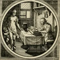 An illustration from Octoginta emblemata moralia nova, e sacris literis petita, formandis ad veram pietatem accommodata, & elegantibus picturis aeri incisis repraesentata (1630)