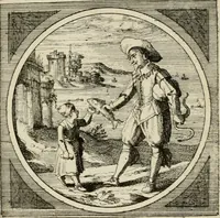 An illustration from Octoginta emblemata moralia nova, e sacris literis petita, formandis ad veram pietatem accommodata, & elegantibus picturis aeri incisis repraesentata (1630)