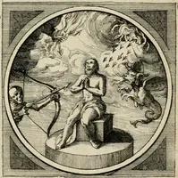 Picture 67 of 84 from Octoginta emblemata moralia nova, e sacris literis petita, formandis ad veram pietatem accommodata, & elegantibus picturis aeri incisis repraesentata (1630), leaf 282