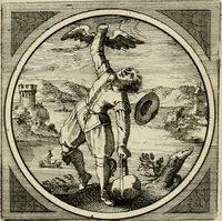An illustration from Octoginta emblemata moralia nova, e sacris literis petita, formandis ad veram pietatem accommodata, & elegantibus picturis aeri incisis repraesentata (1630)