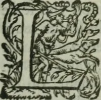 An illustration from Oeuures morales et diuersifiees en histoires, pleines de beaux exemples, enrichies d'enseignemens vertueux, & embellies de plusieurs sentences & discours. Lé tout tiré des plus signalez & remarquables autheurs grecs, latins & françois, qui ont escrit de tout temps, pour l'enseignement de toutes personnes, qui aspirent à vertu & philosphie chrestienne. Reueues, corrigées & augmentées de plus des deux tiers, outre la precedente impression (1584)