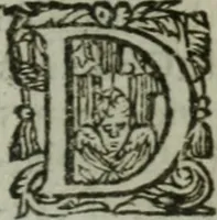 An illustration from Oeuures morales et diuersifiees en histoires, pleines de beaux exemples, enrichies d'enseignemens vertueux, & embellies de plusieurs sentences & discours. Lé tout tiré des plus signalez & remarquables autheurs grecs, latins & françois, qui ont escrit de tout temps, pour l'enseignement de toutes personnes, qui aspirent à vertu & philosphie chrestienne. Reueues, corrigées & augmentées de plus des deux tiers, outre la precedente impression (1584)