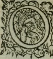 An illustration from Oeuures morales et diuersifiees en histoires, pleines de beaux exemples, enrichies d'enseignemens vertueux, & embellies de plusieurs sentences & discours. Lé tout tiré des plus signalez & remarquables autheurs grecs, latins & françois, qui ont escrit de tout temps, pour l'enseignement de toutes personnes, qui aspirent à vertu & philosphie chrestienne. Reueues, corrigées & augmentées de plus des deux tiers, outre la precedente impression (1584)