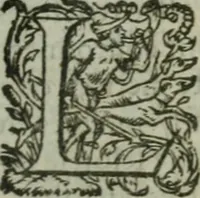 An illustration from Oeuures morales et diuersifiees en histoires, pleines de beaux exemples, enrichies d'enseignemens vertueux, & embellies de plusieurs sentences & discours. Lé tout tiré des plus signalez & remarquables autheurs grecs, latins & françois, qui ont escrit de tout temps, pour l'enseignement de toutes personnes, qui aspirent à vertu & philosphie chrestienne. Reueues, corrigées & augmentées de plus des deux tiers, outre la precedente impression (1584)