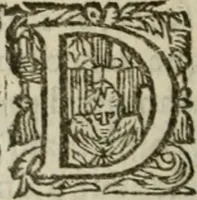 An illustration from Oeuures morales et diuersifiees en histoires, pleines de beaux exemples, enrichies d'enseignemens vertueux, & embellies de plusieurs sentences & discours. Lé tout tiré des plus signalez & remarquables autheurs grecs, latins & françois, qui ont escrit de tout temps, pour l'enseignement de toutes personnes, qui aspirent à vertu & philosphie chrestienne. Reueues, corrigées & augmentées de plus des deux tiers, outre la precedente impression (1584)