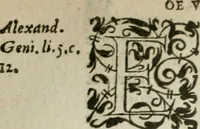 An illustration from Oeuures morales et diuersifiees en histoires, pleines de beaux exemples, enrichies d'enseignemens vertueux, & embellies de plusieurs sentences & discours. Lé tout tiré des plus signalez & remarquables autheurs grecs, latins & françois, qui ont escrit de tout temps, pour l'enseignement de toutes personnes, qui aspirent à vertu & philosphie chrestienne. Reueues, corrigées & augmentées de plus des deux tiers, outre la precedente impression (1584)