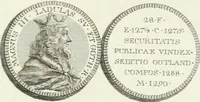 Picture 94 of 191 from Oeuvre du chevalier Hedlinger, ou, Recueil des medailles de ce celebre artiste, gravées en taille douce, accompagnées d'une explication historique et critique, et précédées de la vie de l'auteur (1778), leaf 100