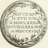 An illustration from Oeuvre du chevalier Hedlinger, ou, Recueil des medailles de ce celebre artiste, gravées en taille douce, accompagnées d'une explication historique et critique, et précédées de la vie de l'auteur (1778)