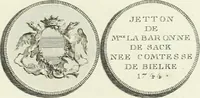 Picture 134 of 191 from Oeuvre du chevalier Hedlinger, ou, Recueil des medailles de ce celebre artiste, gravées en taille douce, accompagnées d'une explication historique et critique, et précédées de la vie de l'auteur (1778), leaf 124