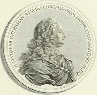 An illustration from Oeuvre du chevalier Hedlinger, ou, Recueil des medailles de ce celebre artiste, gravées en taille douce, accompagnées d'une explication historique et critique, et précédées de la vie de l'auteur (1778)