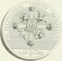 An illustration from Oeuvre du chevalier Hedlinger, ou, Recueil des medailles de ce celebre artiste, gravées en taille douce, accompagnées d'une explication historique et critique, et précédées de la vie de l'auteur (1778)