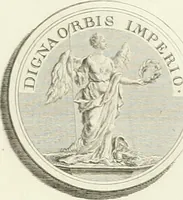 An illustration from Oeuvre du chevalier Hedlinger, ou, Recueil des medailles de ce celebre artiste, gravées en taille douce, accompagnées d'une explication historique et critique, et précédées de la vie de l'auteur (1778)
