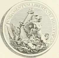 An illustration from Oeuvre du chevalier Hedlinger, ou, Recueil des medailles de ce celebre artiste, gravées en taille douce, accompagnées d'une explication historique et critique, et précédées de la vie de l'auteur (1778)