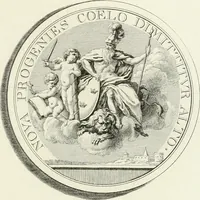 An illustration from Oeuvre du chevalier Hedlinger, ou, Recueil des medailles de ce celebre artiste, gravées en taille douce, accompagnées d'une explication historique et critique, et précédées de la vie de l'auteur (1778)