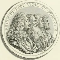 An illustration from Oeuvre du chevalier Hedlinger, ou, Recueil des medailles de ce celebre artiste, gravées en taille douce, accompagnées d'une explication historique et critique, et précédées de la vie de l'auteur (1778)