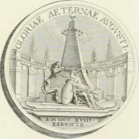 An illustration from Oeuvre du chevalier Hedlinger, ou, Recueil des medailles de ce celebre artiste, gravées en taille douce, accompagnées d'une explication historique et critique, et précédées de la vie de l'auteur (1778)