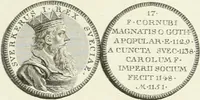 Picture 86 of 191 from Oeuvre du chevalier Hedlinger, ou, Recueil des medailles de ce celebre artiste, gravées en taille douce, accompagnées d'une explication historique et critique, et précédées de la vie de l'auteur (1778), leaf 96
