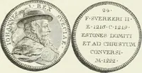 Picture 90 of 191 from Oeuvre du chevalier Hedlinger, ou, Recueil des medailles de ce celebre artiste, gravées en taille douce, accompagnées d'une explication historique et critique, et précédées de la vie de l'auteur (1778), leaf 96