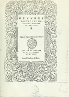 An illustration from Oeuvres poétiques (1557)