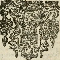 An illustration from Oevvres pharmacevtiqves. Assavoir, vn traicté general de la pharmacie, ensemble vn docte commmentaire sur les quatre theoremes & canons de Mesve, avec deux excellens traictez, l'vn des simples medicaments purgatifs, & l'autre des venins. Le tout accompagné de disputes .. (1628)