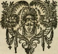 An illustration from Oevvres pharmacevtiqves. Assavoir, vn traicté general de la pharmacie, ensemble vn docte commmentaire sur les quatre theoremes & canons de Mesve, avec deux excellens traictez, l'vn des simples medicaments purgatifs, & l'autre des venins. Le tout accompagné de disputes .. (1628)