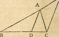 An illustration from The elements of Euclid : viz, the first six books, together with the eleventh and twelfth : the errors, by which Theon, or others, have long ago vitiated these books, are corrected, and some of Euclid's demonstrations are restored : also, The book of Euclid's data, in like manner corrected (1834)