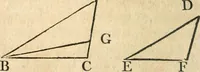 An illustration from The elements of Euclid : viz, the first six books, together with the eleventh and twelfth : the errors, by which Theon, or others, have long ago vitiated these books, are corrected, and some of Euclid's demonstrations are restored : also, The book of Euclid's data, in like manner corrected (1834)