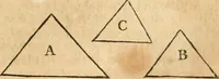 An illustration from The elements of Euclid : viz, the first six books, together with the eleventh and twelfth : the errors, by which Theon, or others, have long ago vitiated these books, are corrected, and some of Euclid's demonstrations are restored : also, The book of Euclid's data, in like manner corrected (1834)