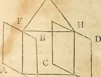 An illustration from The elements of Euclid : viz, the first six books, together with the eleventh and twelfth : the errors, by which Theon, or others, have long ago vitiated these books, are corrected, and some of Euclid's demonstrations are restored : also, The book of Euclid's data, in like manner corrected (1834)
