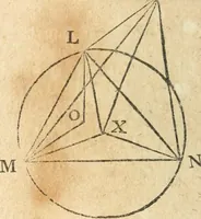 An illustration from The elements of Euclid : viz, the first six books, together with the eleventh and twelfth : the errors, by which Theon, or others, have long ago vitiated these books, are corrected, and some of Euclid's demonstrations are restored : also, The book of Euclid's data, in like manner corrected (1834)