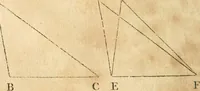 An illustration from The elements of Euclid : viz, the first six books, together with the eleventh and twelfth : the errors, by which Theon, or others, have long ago vitiated these books, are corrected, and some of Euclid's demonstrations are restored : also, The book of Euclid's data, in like manner corrected (1834)
