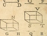 An illustration from The elements of Euclid : viz, the first six books, together with the eleventh and twelfth : the errors, by which Theon, or others, have long ago vitiated these books, are corrected, and some of Euclid's demonstrations are restored : also, The book of Euclid's data, in like manner corrected (1834)