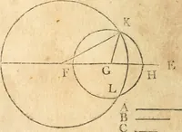 An illustration from The elements of Euclid : viz, the first six books, together with the eleventh and twelfth : the errors, by which Theon, or others, have long ago vitiated these books, are corrected, and some of Euclid's demonstrations are restored : also, The book of Euclid's data, in like manner corrected (1834)