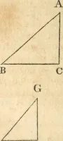 An illustration from The elements of Euclid : viz, the first six books, together with the eleventh and twelfth : the errors, by which Theon, or others, have long ago vitiated these books, are corrected, and some of Euclid's demonstrations are restored : also, The book of Euclid's data, in like manner corrected (1834)