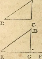 An illustration from The elements of Euclid : viz, the first six books, together with the eleventh and twelfth : the errors, by which Theon, or others, have long ago vitiated these books, are corrected, and some of Euclid's demonstrations are restored : also, The book of Euclid's data, in like manner corrected (1834)