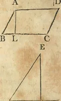 An illustration from The elements of Euclid : viz, the first six books, together with the eleventh and twelfth : the errors, by which Theon, or others, have long ago vitiated these books, are corrected, and some of Euclid's demonstrations are restored : also, The book of Euclid's data, in like manner corrected (1834)