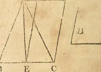 An illustration from The elements of Euclid : viz, the first six books, together with the eleventh and twelfth : the errors, by which Theon, or others, have long ago vitiated these books, are corrected, and some of Euclid's demonstrations are restored : also, The book of Euclid's data, in like manner corrected (1834)