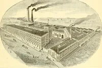 An illustration from Official American textile directory; containing reports of all the textile manufacturing establishments in the United States and Canada, together with the yarn trade index ... Comp. annually by the Textile world journal (1901)