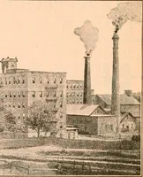 An illustration from Official American textile directory; containing reports of all the textile manufacturing establishments in the United States and Canada, together with the yarn trade index ... Comp. annually by the Textile world journal (1906)