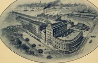 An illustration from Official American textile directory; containing reports of all the textile manufacturing establishments in the United States and Canada, together with the yarn trade index ... Comp. annually by the Textile world journal (1920)