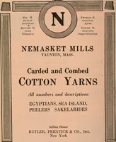 An illustration from Official American textile directory; containing reports of all the textile manufacturing establishments in the United States and Canada, together with the yarn trade index ... Comp. annually by the Textile world journal (1922)