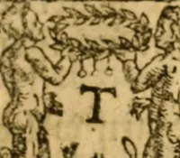 An illustration from Of ghostes and spirites, walking by night: and of straunge noyses, crackes, and sundrie forewarnings: which commonly happen before the death of men: great slaughters, and alterations of kingdoms. (1596)
