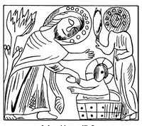An illustration from Ohrt Trylleord Fremmede Og Danske (1922)