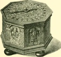 An illustration from Old clocks and watches & their makers, being an historical and descriptive account of the different styles of clocks and watches of the past, in England and abroad, to which is added a list of ten thousand makers (1904)