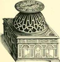 An illustration from Old clocks and watches & their makers, being an historical and descriptive account of the different styles of clocks and watches of the past, in England and abroad, to which is added a list of ten thousand makers (1904)