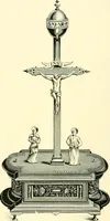An illustration from Old clocks and watches & their makers, being an historical and descriptive account of the different styles of clocks and watches of the past, in England and abroad, to which is added a list of ten thousand makers (1904)