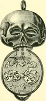 An illustration from Old clocks and watches & their makers, being an historical and descriptive account of the different styles of clocks and watches of the past, in England and abroad, to which is added a list of ten thousand makers (1904)